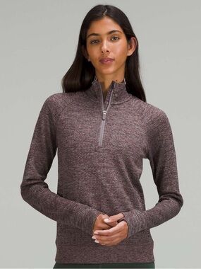 lululemon Heathered Plum Pullover (Engineered Warmth Half-Zip)